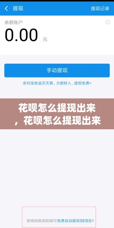 花呗怎么提现出来，花呗怎么提现出来到微信dq安诚小铺uf助富掌柜